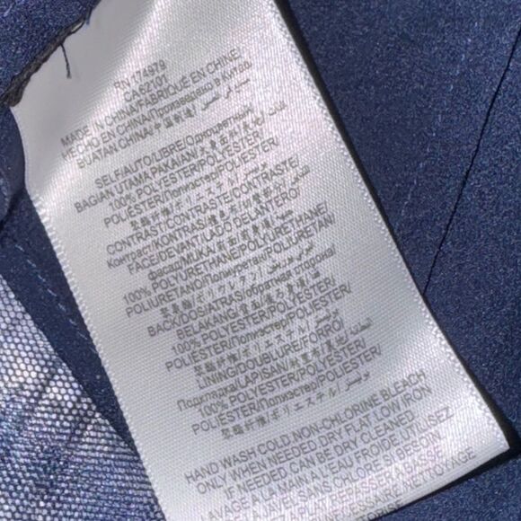 BCBGMAXAZRIA women’s KALEIDOSCOPE navy JEWELS LACE HI-LOW MAXI DRESS size 8 - Picture 9 of 9